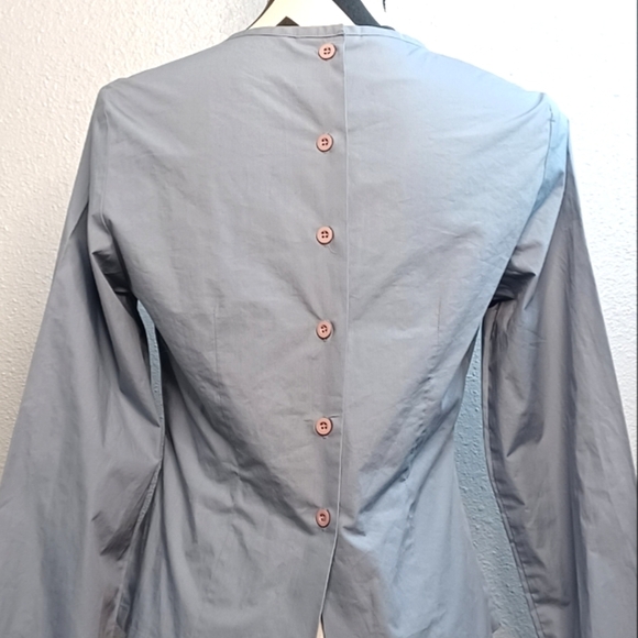 Cheap and Chic by Moschino Minimalist Pleated Front Blouse - Picture 5 of 16